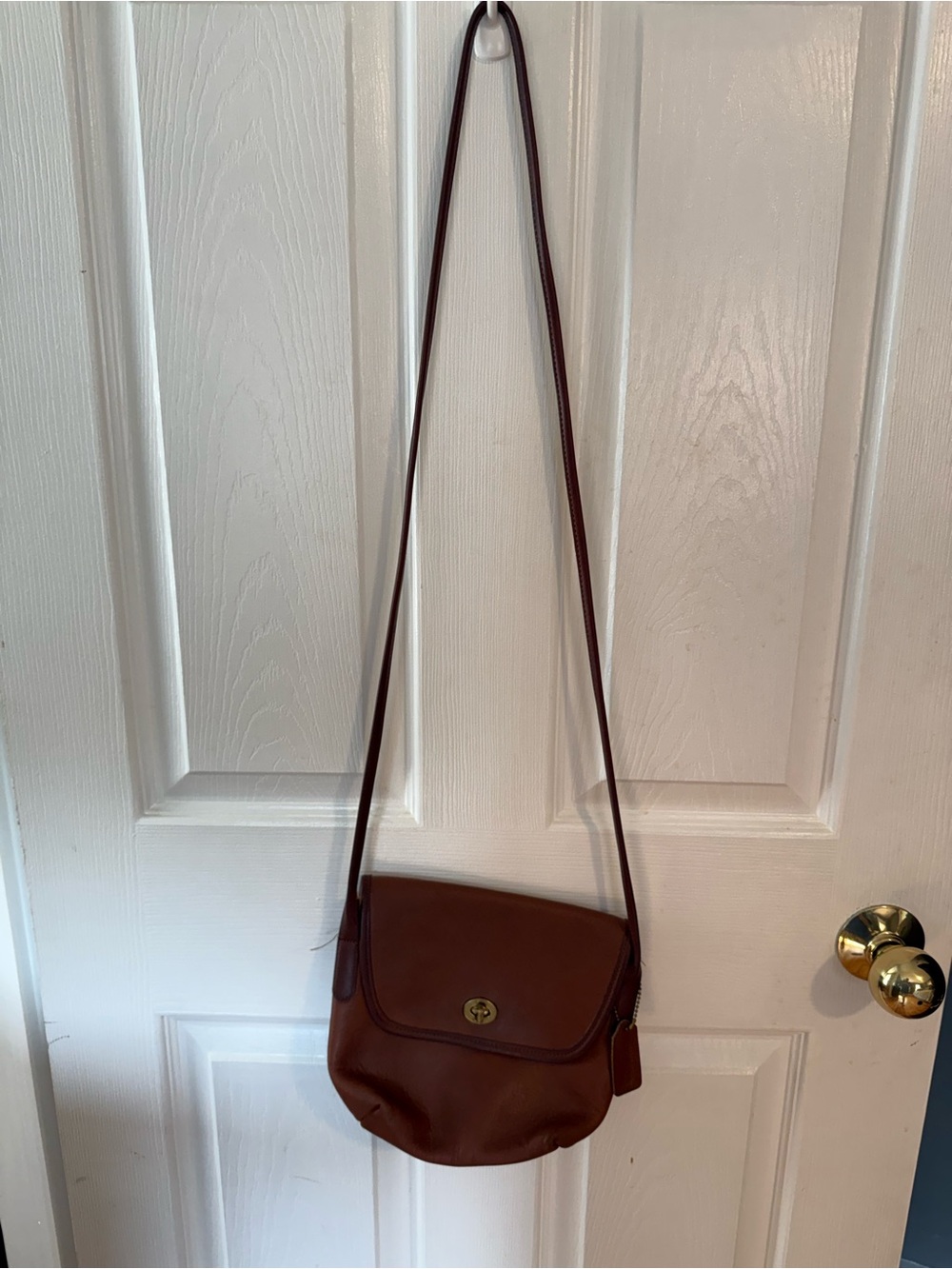 Coach Quincy Leather Turnlock Shoulder Bag #9919 - Picture 6 of 6